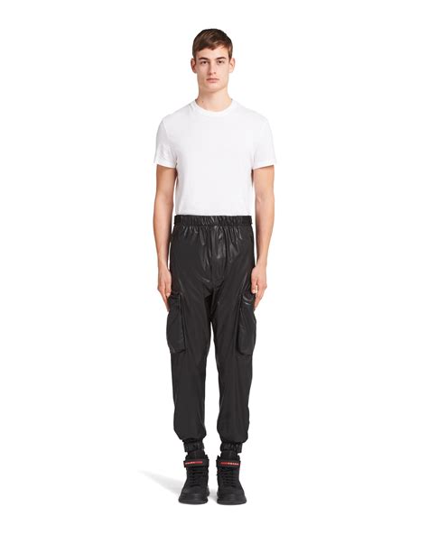 cargo pants prada|Prada nylon pants.